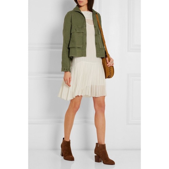 The Great Swingy Army Canvas Jacket in Army Green - Picture 2 of 8